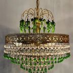 Murano Groene Druiven Hanglamp Vintage Kroonluchter Groen Hollywood thumbnail 15