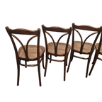 Thonet Eetkamerstoelen Met Webbing, Uit 1906 thumbnail 10