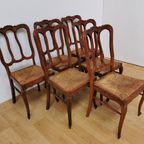 Set Vintage Stoelen Eettafelstoelen Eetkamerstoelen Set Prijs thumbnail 14