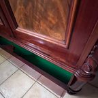 Uitneembare Antiek Mahonie Kast Met Planken En Lades, 188 Cm Hoog thumbnail 5