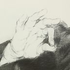 Grote Houtskool Tekening Pleitende Advocaat Kunst Driesschaert 1974 thumbnail 11
