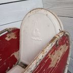 Vintage Poppenwagen, Inklapbaar, Hout En Metaal. thumbnail 8
