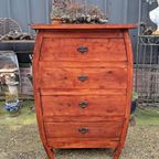 Unieke Teakhouten Ladenkast, Apothekerskast, Halkast thumbnail 2