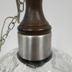 Vintage Jaren 60 Plafondlamp Bollamp (Geperst Glas) thumbnail 8