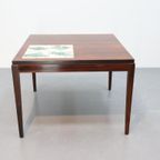 Vintage Deense Salontafel Palissander Met Keramiek thumbnail 13