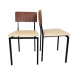 Vintage - Dutch Design - (2) Eetkamerstoelen - Martin Visser Stijl - 60's thumbnail 4