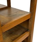 Art Deco Wandkast Vakkenkast Jaren 30 Eiken Open Kast thumbnail 10