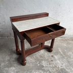 Antique Console Table With Marble Top thumbnail 11