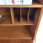 Vintage Deens Teak Kastje | Secretaire Boekenkast thumbnail 6