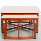 In Goede Staat Verkerende Art Deco Schuitema Design Salontafel Met Uitschuifbare Delen thumbnail 6