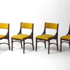 Vintage Set Van 5 Italiaanse Eetkamerstoelen Van Ico Parisi, 1960 thumbnail 5