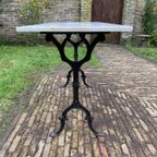 Tuintafel Bistrotafel Met Marmer Periode 1900 Lafa Aurilac Frans thumbnail 9