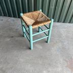 Gekleurde Krukje Stool Met Biezen Zitting thumbnail 2
