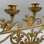 Antieke Gotische Kerk/altaar Kandelaar thumbnail 14