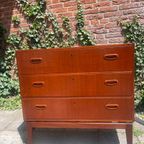 Vintage Ladenkast Op Teakhouten Onderstel thumbnail 15