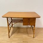 1950'S Louis Sognot Bamboo Desk thumbnail 17