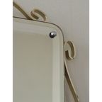 Vintage Geslepen Spiegel In Aluminium Frame thumbnail 5