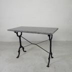 Tuintafel, Bistrotafel Met Granieten Blad, Jaren 30 thumbnail 11