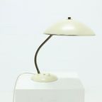 German Brass And Steel Desk Lamp By Sis Germany 1950S thumbnail 2