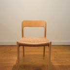 Vintage Set Van 4 Stoelen Van N.o. Møller Model 75 Uit 1970 thumbnail 10