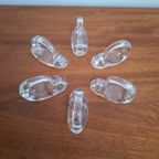 Vintage Set Van 6 Handgemaakte Glazen Servetringen thumbnail 9