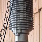 Grote Vintage Industriële Fabriekslamp, Hanglamp. thumbnail 2