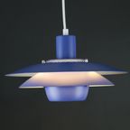 Blauwkleurige Top Designlamp Van Jeka Metaltryk - Model Viola Type 3013-P - Denemarken 1980 thumbnail 6