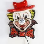 Unieke Keramieken Vintage Clowns Wandlamp thumbnail 6