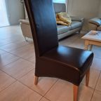 6 Leren Stoelen – Tex Choco Model thumbnail 3