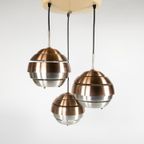 Lakro Amstelveen - Hanglamp Met 3 Lampen - Ufo Lamp - Space Age - Aluminium - 60'S thumbnail 3