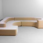Mid-Century 'Lara' Zitbank Sofa In Beige Fluweel Door Roberto Pamio, 1958 thumbnail 2
