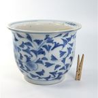 Vintage Bloempot Blauw-Wit China thumbnail 2