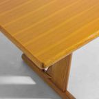 Architecturale Postmoderne Eettafel In Beukenhout, Italië 1980 thumbnail 6
