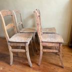 4x Bistrostoelen Stoelen Keukenstoelen Frans Landelijk thumbnail 7