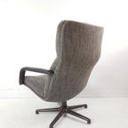 Artifort Draaifauteuil Grijs Bruin F154 Vintage Bureaustoel thumbnail 5
