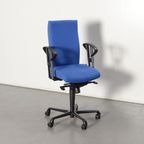 Sitag Bureaustoel , Blauw, 2D Armleggers thumbnail 2