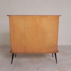 Secretaire Met Schuifdeuren Op Ranke Poten, Jaren 50 thumbnail 28
