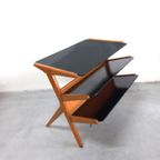 Zeldzaam Wim Den Boon (attrib) Modernistische Side Table Wandmeubel thumbnail 2