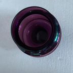 Art Deco Vaas Iridescent Bohemian Glas , Jaren 30 thumbnail 4