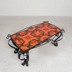 Vintage Tegeltafel, Salontafel Met 8 Tegels, Jaren 60 thumbnail 10