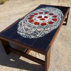 Midcentury Wenge Salontafel Met Tegels Van Belarti, België 1970S thumbnail 2