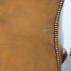 Set Van 2 Klassieke Vintage Rundleren Engelse Chesterfield Oorfauteuils In Een Lichte Cognac Kleu thumbnail 6