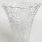 Vintage Italiaanse Borgonovo Glazen Vaas 1950’s thumbnail 4