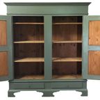Groene Linnenkast | Brocante Kast thumbnail 2