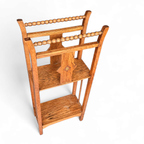 Oak Side Table / Rack 1940s thumbnail 3