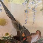 Zwart/Goudkleurige Lijst Met Afbeelding Japanse Vogels thumbnail 3