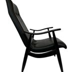 Vintage Fauteuil Jaren 60 Zwart Louis Van Teeffelen Stijl thumbnail 8