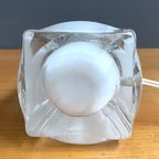 White Murano Glass Table Lamp, 1960S thumbnail 8