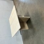 Vintage Travertin Salontafel, Vierkant, Italië 1970's thumbnail 4