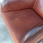 'Joly' Design Leren Fauteuil, Wittmann. Cognac thumbnail 16